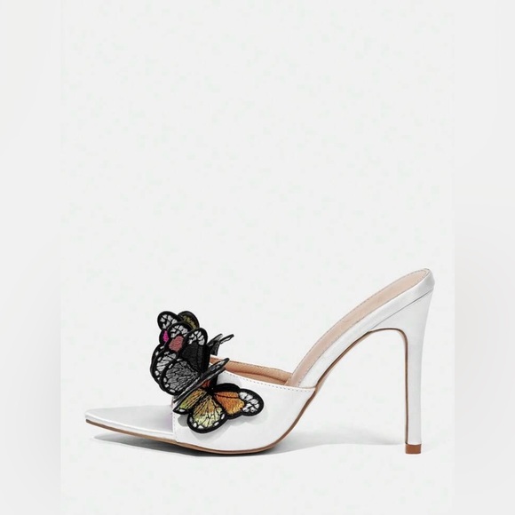 Butterfly Thin High Heeled Sandals - Picture 4 of 8